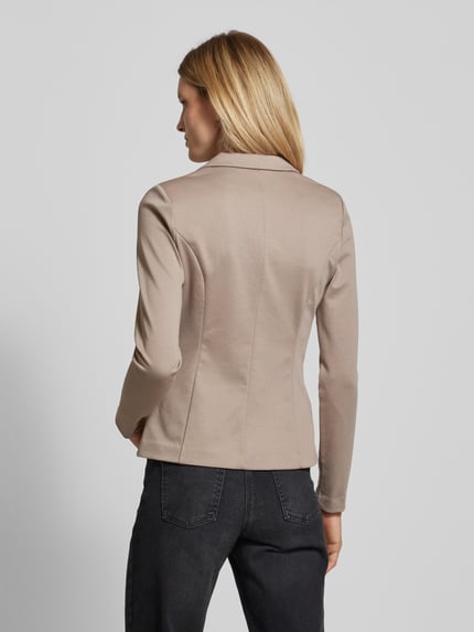 ICHI Slim fit blazer met paspelzakken, model 'KATE' Lichtbruin - 5