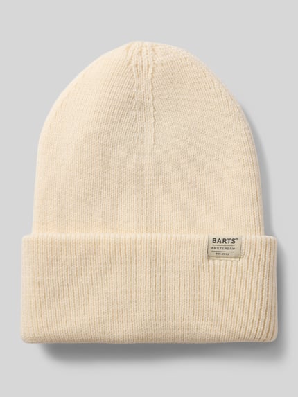 Barts Mütze mit Label-Patch Modell 'KINABALU' Offwhite 1