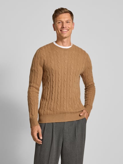 Polo Ralph Lauren Strickpullover aus Kaschmir mit Rundhalsausschnitt Mittelbraun 4