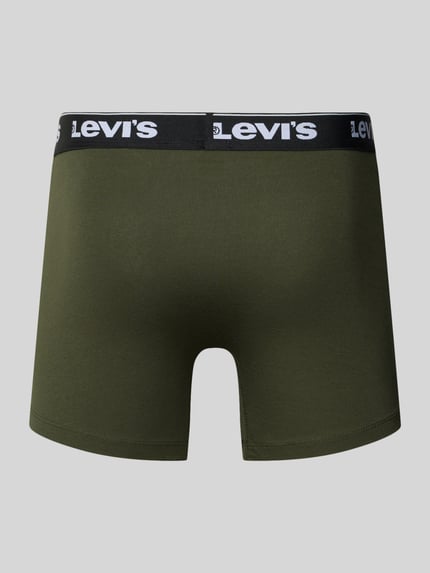 Levi's® Trunks mit Label-Bund im 3er-Pack Oliv 3