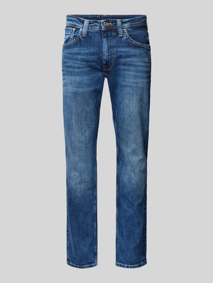 Pepe Jeans Regular Fit Jeans aus Baumwoll-Mix Modell 'CASH' Blau 2