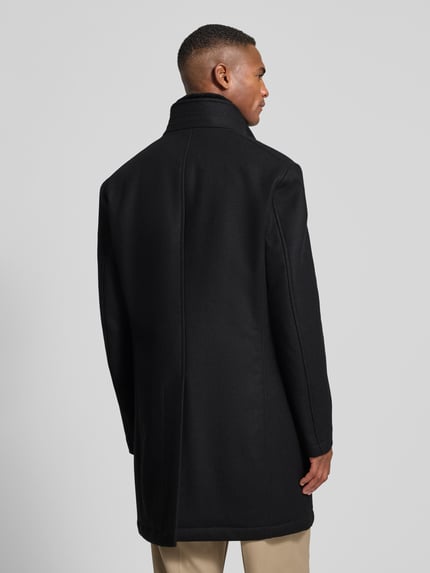JOOP! COLLECTION Lange jas van wolmix, model 'Mikos' Zwart - 5