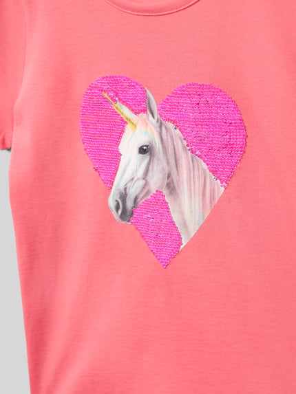 Tom Tailor Regular fit T-shirt van puur katoen Koraal - 2