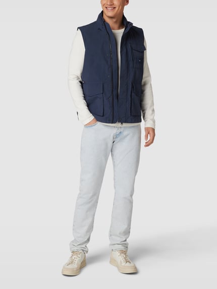 Tommy Hilfiger Weste mit Label-Patch Marine 1