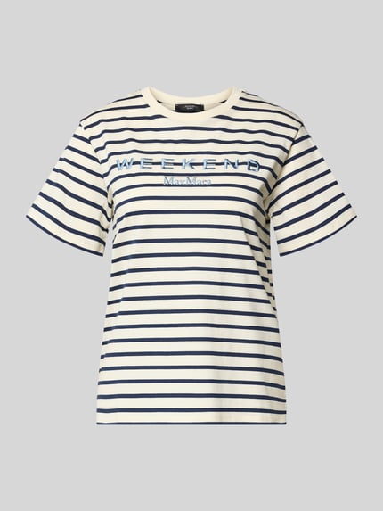 Relaxed Fit T-Shirt aus reiner Baumwolle Modell 'BORA' Shop The Look MANNEQUINE