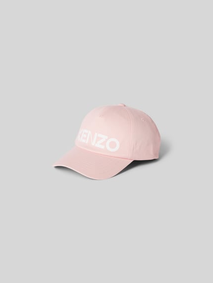 Kenzo Czapka z daszkiem z detalem z logo Różowy 2