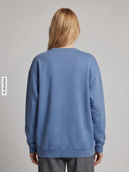 s.Oliver RED LABEL Relaxed Fit Sweatshirt aus Baumwoll-Mix - s.Oliver x Heidi Klum Blau 5