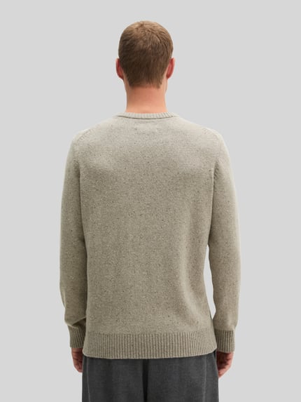 Marc O'Polo Pullover mit Tweedstruktur Beige 5