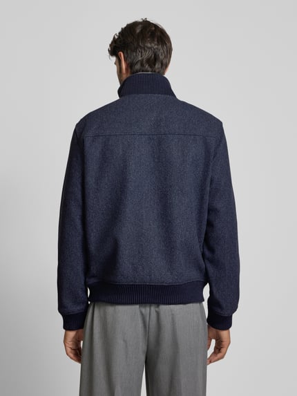 MCNEAL Sweatjack met opstaande kraag Donkerblauw gemêleerd - 5