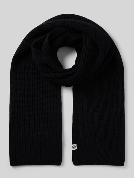 MSCH Copenhagen Schal aus Viskose-Mix Modell 'Galine Rachelle Icon' Black 1