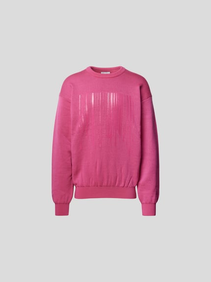 VTMNTS Bluza o kroju oversized z mieszanki wełny Mocnoróżowy 2