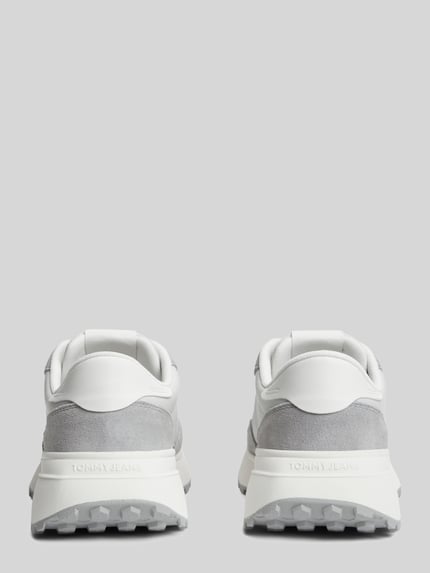 Tommy Jeans Sneaker aus echtem Leder Hellgrau 5