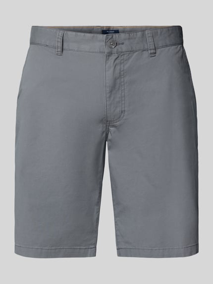 MCNEAL Slim Fit Bermudas mit Eingrifftaschen Mittelgrau 2