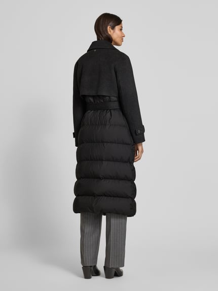 windsor. Lange jas van pure wol Donkergrijs gemêleerd - 5