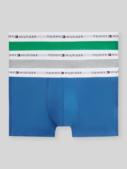 Tommy Hilfiger Regular Fit Trunks aus Baumwoll-Mix im 3er-Pack Ocean 2