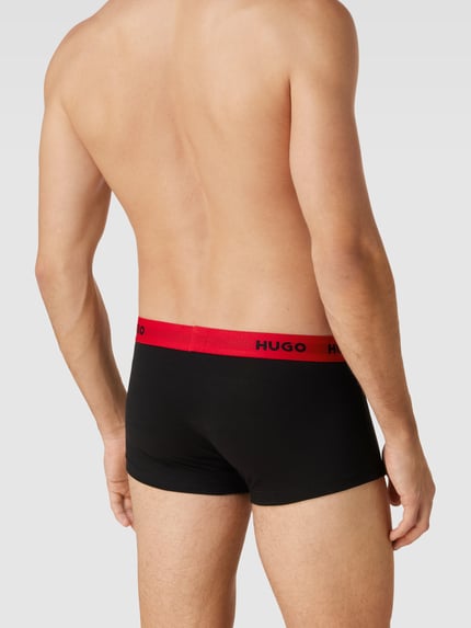 HUGO Trunks mit Label-Details im 3er-Pack Black 4