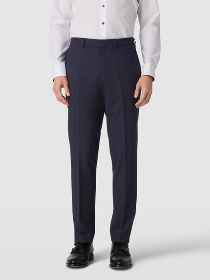 s.Oliver BLACK LABEL Slim Fit Anzughose mit Bügelfalten Modell 'OULTIMATE' Marine 4
