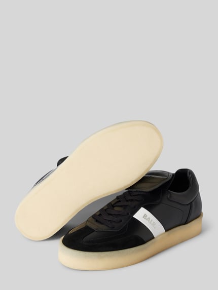 BALR. Sneakers van zuiver leer met labelprint, model 'GOTG' Zwart - 4