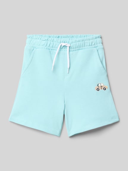 NAME IT Shorts mit elastischem Bund Modell 'FRITZO' Helltuerkis 1