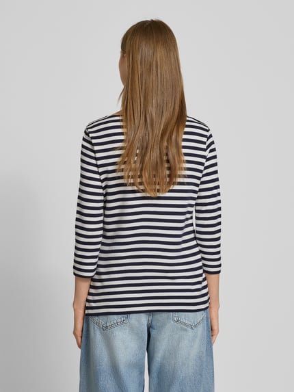 Christian Berg Woman Shirt met 3/4-mouwen en ronde hals Donkerblauw - 5