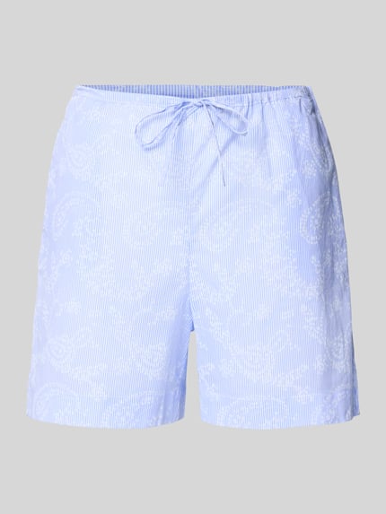 Christian Berg Woman Regular Fit Pyjama-Shorts mit Tunnelzug Bleu 1