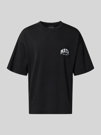 REVIEW X MATW T-shirt o kroju oversized z nadrukiem z logo Czarny 2