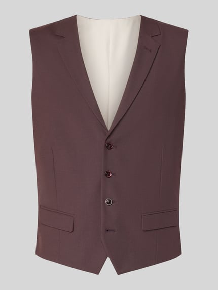 Slim Fit Weste mit Viskose-Anteil Shop The Look MANNEQUINE