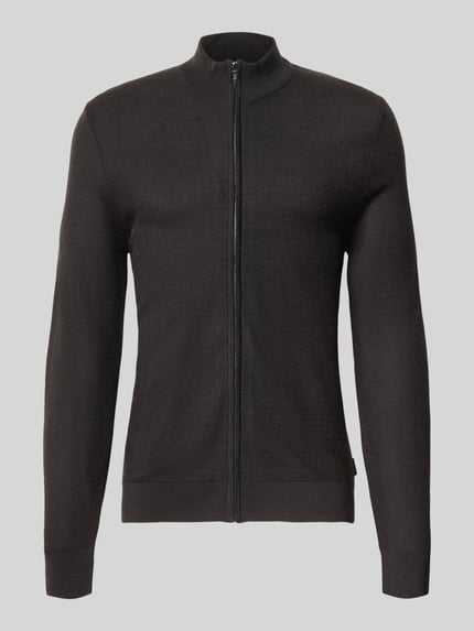 JOOP! COLLECTION Strickjacke aus Woll-Mix mit Stehkragen Black 2