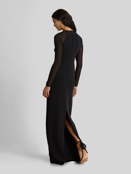 Lauren Ralph Lauren Eng anliegendes Abendkleid mit Seitenschlitz Black 5
