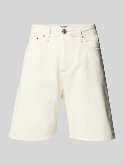 JACK & JONES Loose Fit Jeansshorts im 5-Pocket-Design Modell 'TONY' Weiss 2