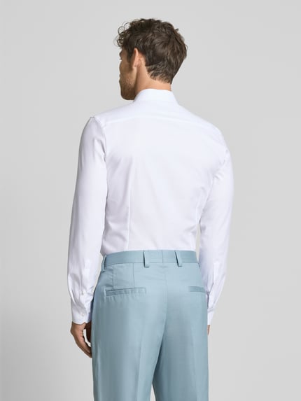 OLYMP No. Six Super Slim Fit Businesshemd aus Twill mit Stretch-Anteil Weiss 5
