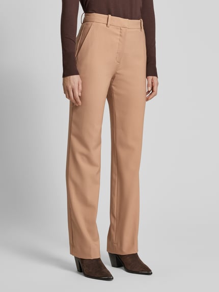 Calvin Klein Womenswear Straight leg pantalon met achterzakken Beige - 4