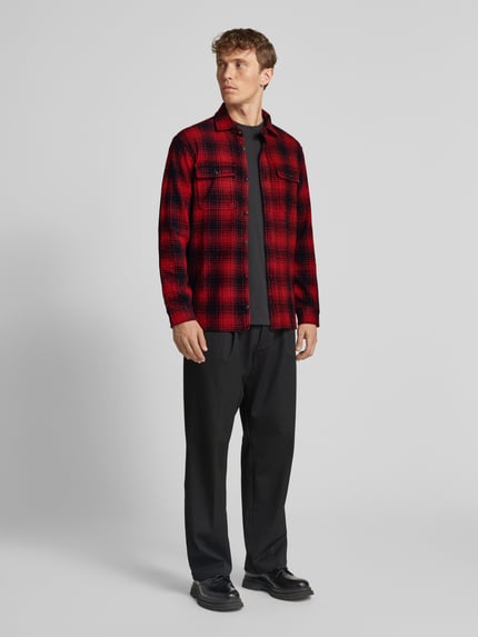 Polo Ralph Lauren Regular Fit Freizeithemd mit Haifischkragen Rot 1