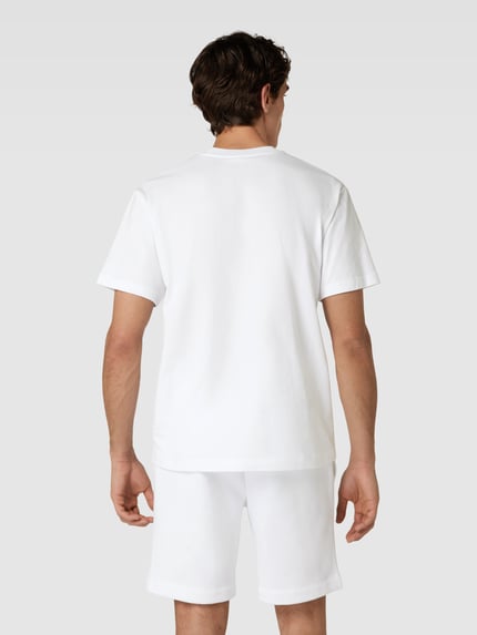 Lacoste T-Shirt mit Logo-Detail Modell 'BASIC ON' Weiss 5