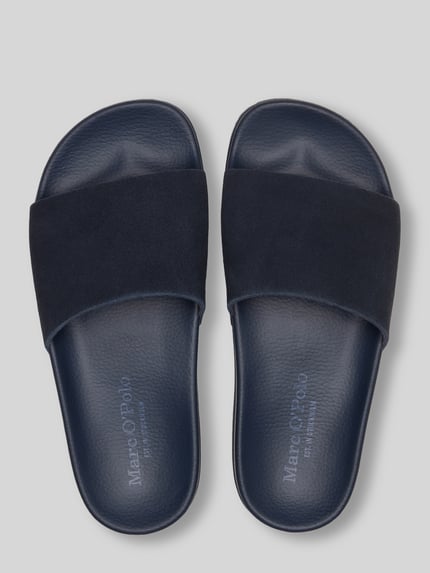Marc O'Polo Badeschuhe mit Label-Prägung Dunkelblau 3