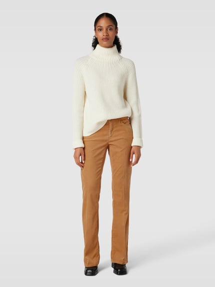 CAMBIO Corduroy met knoop- en ritssluiting, model 'PARIS' Camel - 1