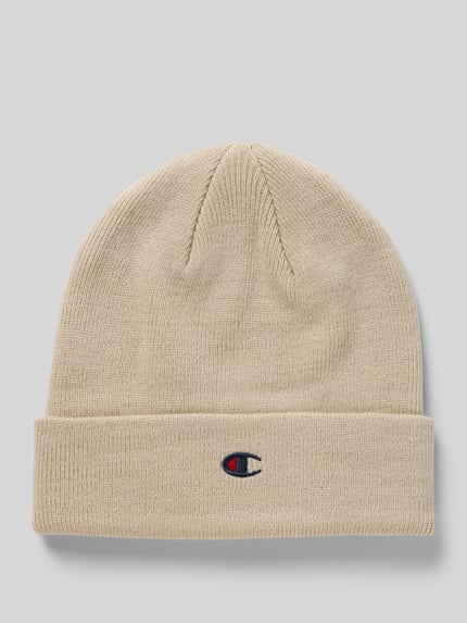 Champion Beanie mit Label-Detail Beige 1