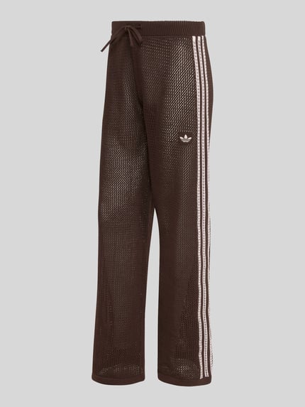 adidas Originals regular fit trainingsbroek in breilook model 'FIREBIRD' Chocoladebruin - 2