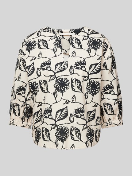 Lanius Blouse met V-hals Offwhite - 2