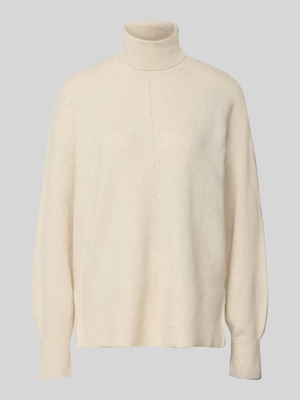 Regular Fit Rollkragenpullover mit Seitenschlitzen Modell 'DOFFY' Shop The Look MANNEQUINE