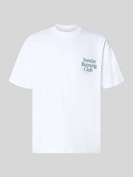 ANOTHER COTTON LAB T-shirt z nadrukiem i okrągłym dekoltem Biały 2