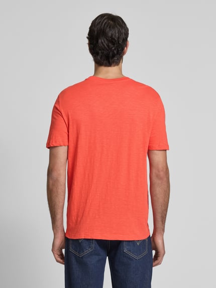 MCNEAL T-Shirt mit geripptem Rundhalsausschnitt Hellrot 5