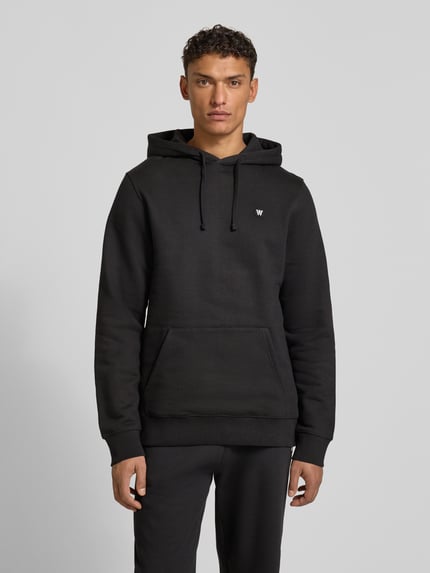 Wood Wood Hoodie mit Känguru-Tasche Modell 'Ash' Anthrazit 4