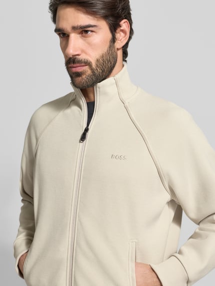 BOSS Green Regular fit sweatpak van katoenmix, model 'TRACKSUIT SET' Offwhite - 3