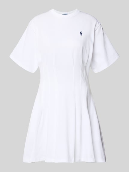 Polo Ralph Lauren Leicht ausgestelltes Sweatkleid aus reiner Baumwolle Weiss 2