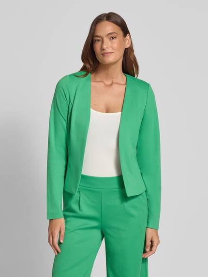 ICHI Marynarka w kroju slim fit o otwartym fasonie model 'KATE' Zielony 4