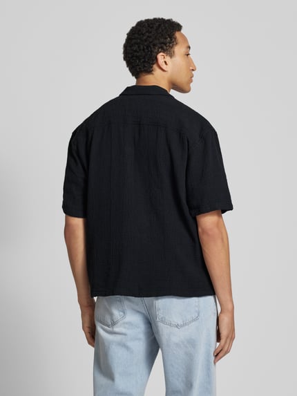 REVIEW Relaxed Fit Freizeithemd mit 1/2-Arm Black 5