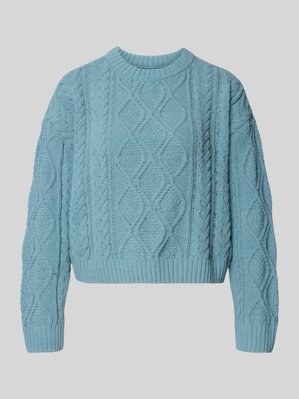 ONLY Regular Fit Strickpullover mit Strukturmuster Modell 'ELLY' Ocean 2