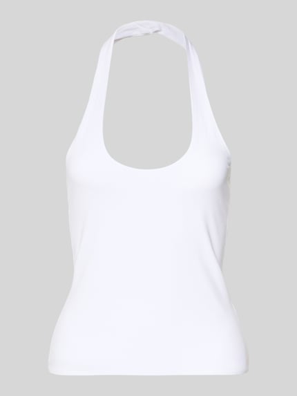 Figurbetontes Neckholder-Top mit Rundhalsausschnitt Shop The Look MANNEQUINE