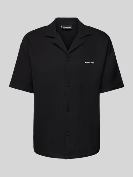 PEGADOR Freizeithemd mit Knopfleiste Black 2